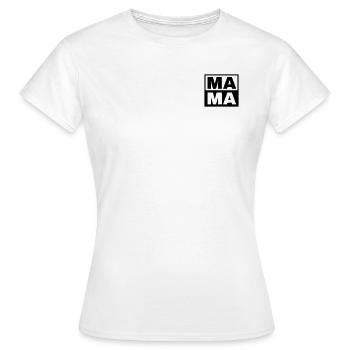 MAMA -die Beste - Frauen T-Shirt - Weiß - Vorne - AI Model Female 172 dark (172cm)