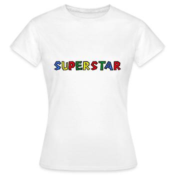 superstar - T-shirt Femme - blanc - Devant - AI Model Female 172 dark (172cm)