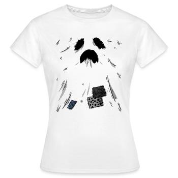 Ein schrecklich schönes Gespenst - Frauen T-Shirt - Weiß - Vorne - AI Model Female 172 dark (172cm)