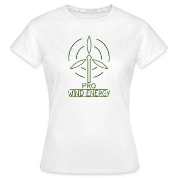 L'énergie éolienne éolienne l'énergie éolienne - T-shirt Femme - blanc - Devant - AI Model Female 172 dark (172cm)