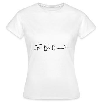 Team Braut JGA Schriftdesign - Frauen T-Shirt - Weiß - Vorne - AI Model Female 172 dark (172cm)