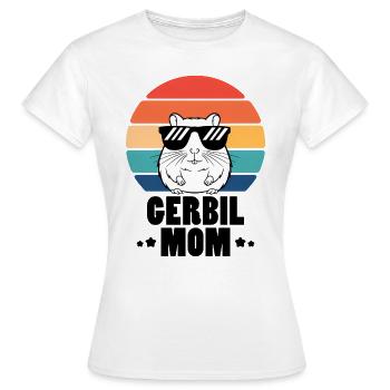 Gerbille disant Gerbille Maman Drôle Gerbille Cadeau - T-shirt Femme - blanc - Devant - AI Model Female 172 dark (172cm)