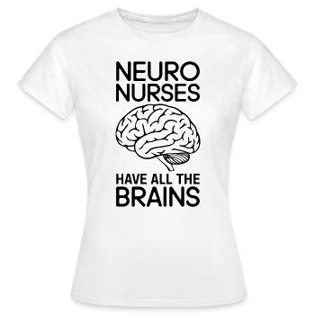 Neuro Nurse Nurse Neurology Gift - Women's T-Shirt - white - Front - AI Model Female 172 dark (172cm)