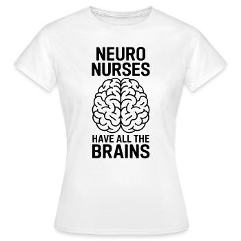 Neuro Nurse Nurse Neurology Gift - Women's T-Shirt - white - Front - AI Model Female 172 dark (172cm)