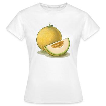 Honigmelone - Frauen T-Shirt - Weiß - Vorne - AI Model Female 172 dark (172cm)