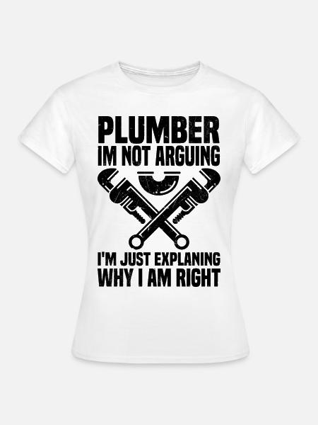 Klempner - Frauen T-Shirt - Weiß
