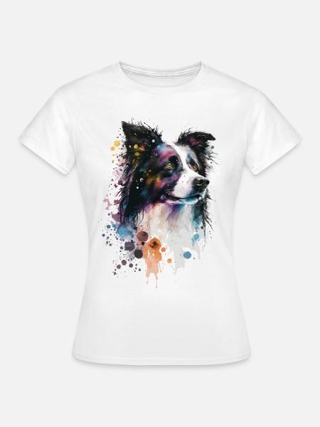 Border Collie - Frauen T-Shirt - Weiß