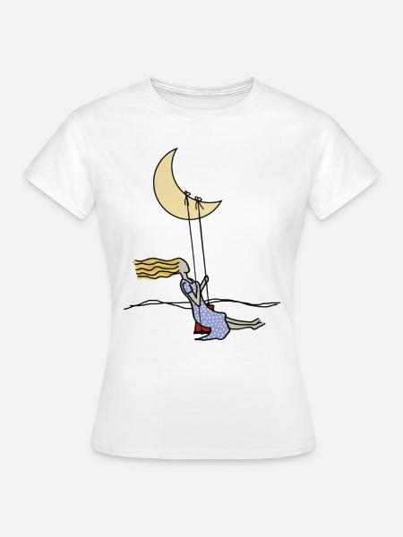 Mondschaukel - Frauen T-Shirt - Weiß