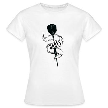 Flèche fléchette - T-shirt Femme - blanc - Devant - AI Model Female 172 dark (172cm)