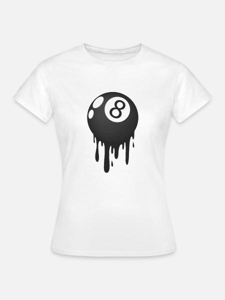Billard Kugel - Frauen T-Shirt - Weiß