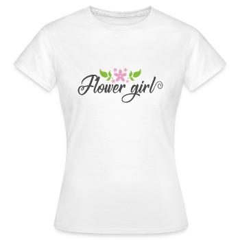 Fleur Fille Mariage Fille Fille - T-shirt Femme - blanc - Devant - AI Model Female 172 dark (172cm)