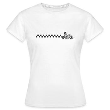 Go Kart Hobby Rennsport Auto Strecke - Frauen T-Shirt - Weiß - Vorne - AI Model Female 172 dark (172cm)