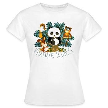 Tao Tao Nature Règne - T-shirt Femme - blanc - Devant - AI Model Female 172 dark (172cm)