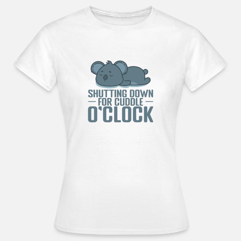 Shutting down for cuddle o'Clock Pyjama - Women's T-Shirt - white