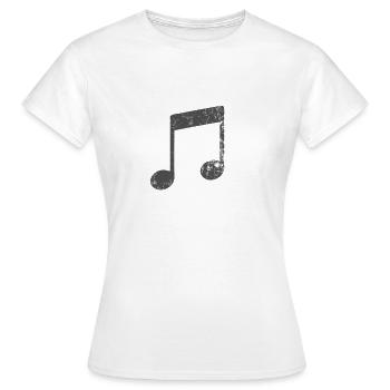Partition sonore - T-shirt Femme - blanc - Devant - AI Model Female 172 dark (172cm)