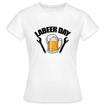 Fête de Labeer Fête du Travail - T-shirt Femme - blanc - Devant - AI Model Female 172 dark (172cm)