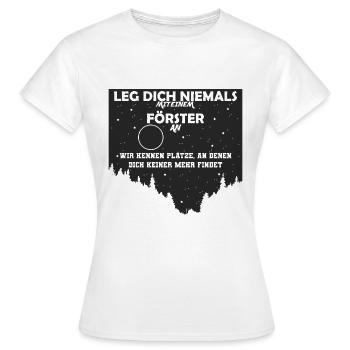 Forestier - T-shirt Femme - blanc - Devant - AI Model Female 172 dark (172cm)