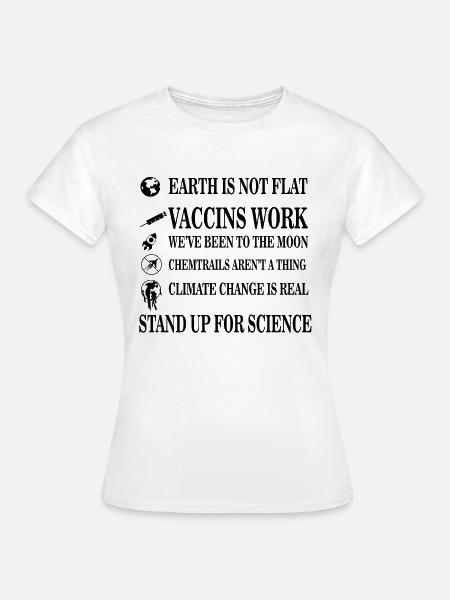 Steh Auf Für Wissenschaft - Frauen T-Shirt - Weiß