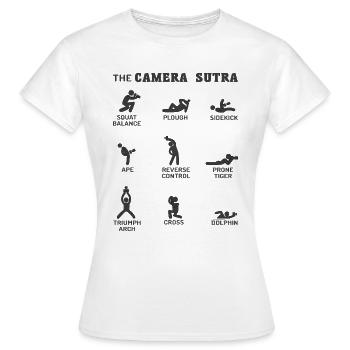 Sutra de l'appareil photo - T-shirt Femme - blanc - Devant - AI Model Female 172 dark (172cm)