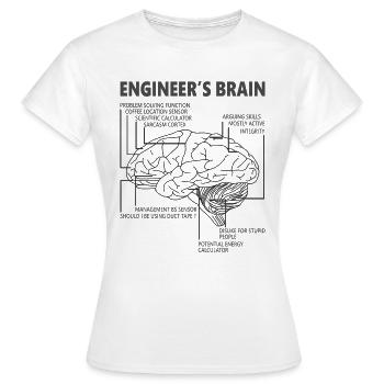 Engineer Funny - Women's T-Shirt - white - Front - AI Model Female 172 dark (172cm)