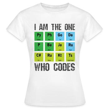 Programmierer - Frauen T-Shirt - Weiß - Vorne - AI Model Female 172 dark (172cm)