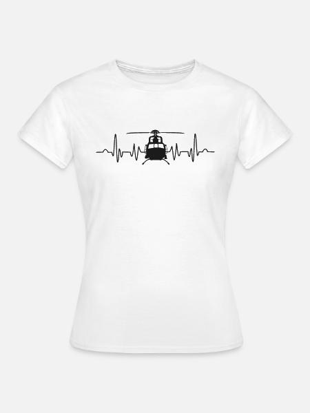 Helikopter - Frauen T-Shirt - Weiß