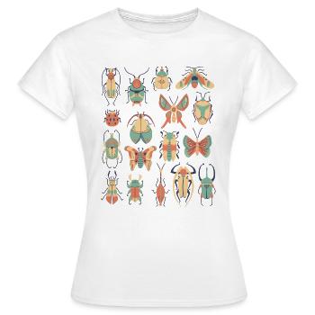 Insekten Kaefer Krabbeltiere - Frauen T-Shirt - Weiß - Vorne - AI Model Female 172 dark (172cm)
