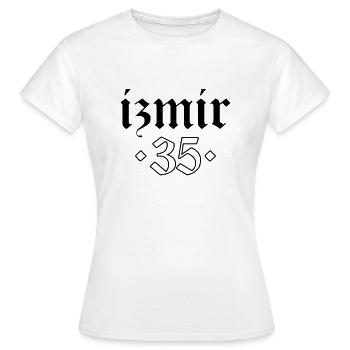Izmir 35 Turquie Turkiye Cadeau Vacances TR Turk - T-shirt Femme - blanc - Devant - AI Model Female 172 dark (172cm)