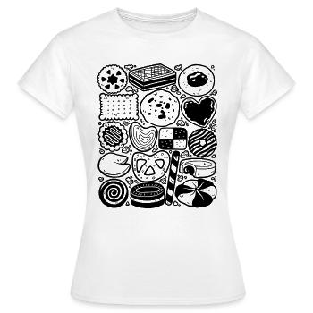 Biscuits - Women's T-Shirt - white - Front - AI Model Female 172 dark (172cm)