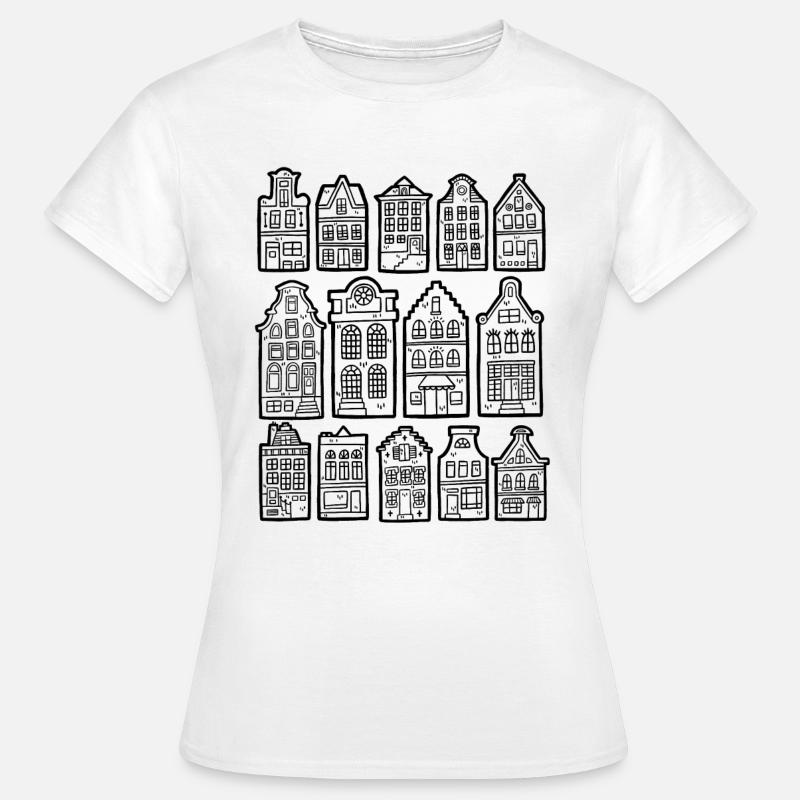 Casas holandesas - Camiseta mujer - blanco
