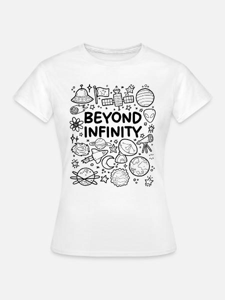 Jenseits der Unendlichkeit - Frauen T-Shirt - Weiß