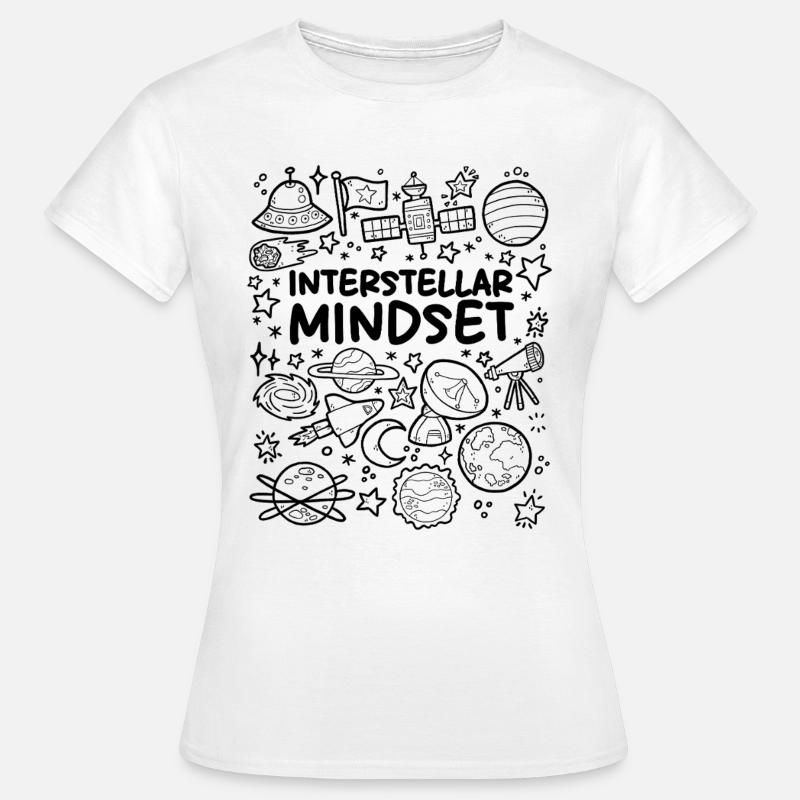 Interstellar tilgang - Dame-T-shirt - hvid