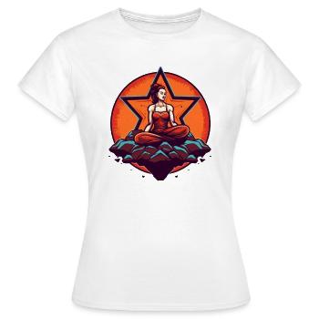 Endless Yoga - Women's T-Shirt - white - Front - AI Model Female 172 dark (172cm)