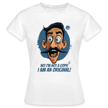 Je ne suis pas une copie, je suis un original - T-shirt Femme - blanc - Devant - AI Model Female 172 dark (172cm)