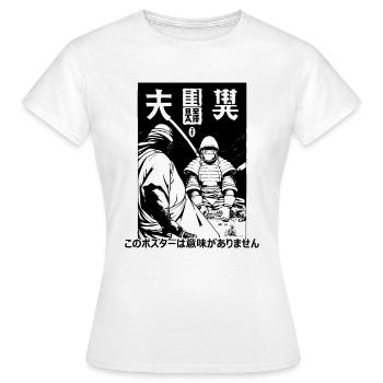 Cette affiche n’a pas de sens - T-shirt Femme - blanc - Devant - AI Model Female 172 dark (172cm)