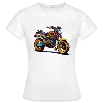 My dream motorcycle from the construction kit - Women's T-Shirt - white - Front - AI Model Female 172 dark (172cm)