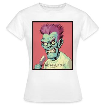 The Hair Salon Hairdresser Zombie - Women's T-Shirt - white - Front - AI Model Female 172 dark (172cm)