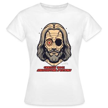 Tech Jesus: Savior Systems - Women's T-Shirt - white - Front - AI Model Female 172 dark (172cm)