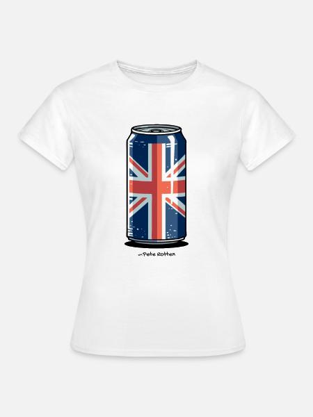 Barry's Dose mit britischer Flagge - Frauen T-Shirt - Weiß