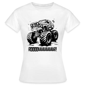 Super Monster Truck - Frauen T-Shirt - Weiß - Vorne - AI Model Female 172 dark (172cm)