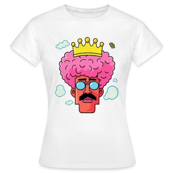 Der aktuelle queer Gay LGBTQ+ König Königin - Frauen T-Shirt - Weiß - Vorne - AI Model Female 172 dark (172cm)