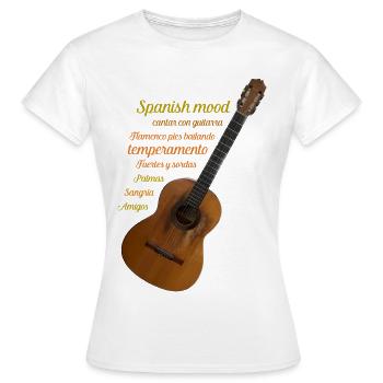 Spanish mood - Women's T-Shirt - white - Front - AI Model Female 172 dark (172cm)