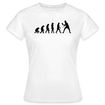 Entwicklung des Tischtennis - Frauen T-Shirt - Weiß - Vorne - AI Model Female 172 dark (172cm)