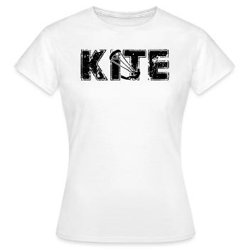 Kite - Women's T-Shirt - white - Front - AI Model Female 172 dark (172cm)