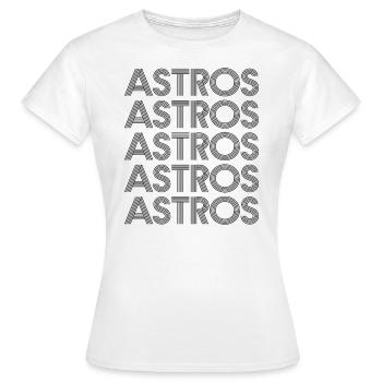 Astros - T-shirt Femme - blanc - Devant - AI Model Female 172 dark (172cm)