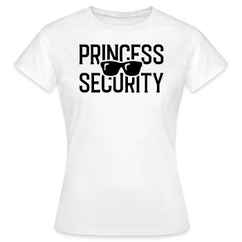 Sicherheit der Prinzessin - Frauen T-Shirt - Weiß - Vorne - AI Model Female 172 dark (172cm)