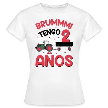 Brummm J'ai 2 ans - T-shirt Femme - blanc - Devant - AI Model Female 172 dark (172cm)
