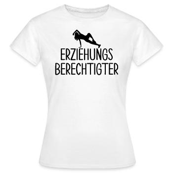 BDSM Gag Fetish Educational Gift - Frauen T-Shirt - Weiß - Vorne - AI Model Female 172 dark (172cm)