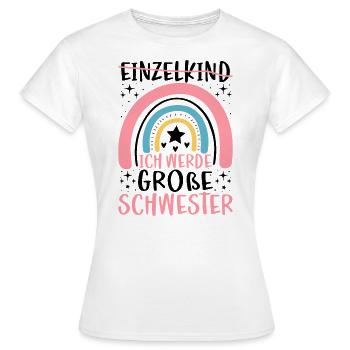 Ich Werde Große Schwester - Frauen T-Shirt - Weiß - Vorne - AI Model Female 172 dark (172cm)