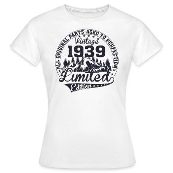 Vintage 1939 Alle Originalstücke Retro Geschenk - Frauen T-Shirt - Weiß - Vorne - AI Model Female 172 dark (172cm)